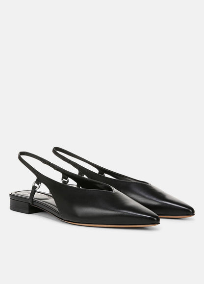 VINCE Sale Ines Leather Slingback Flat in Shoes