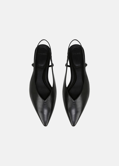 VINCE Sale Ines Leather Slingback Flat in Shoes