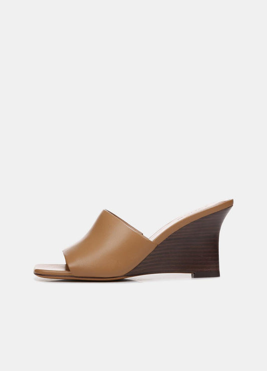 VINCE Sale Pia Leather Wedge Sandal in Shoes