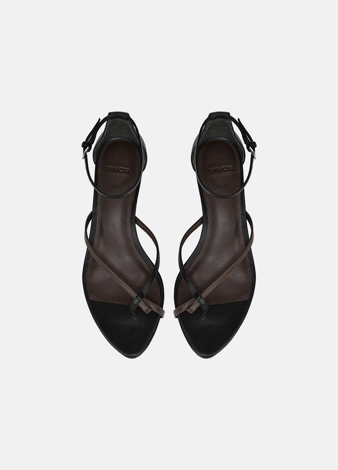 VINCE Sale Siri Leather Heeled Sandal in Shoes