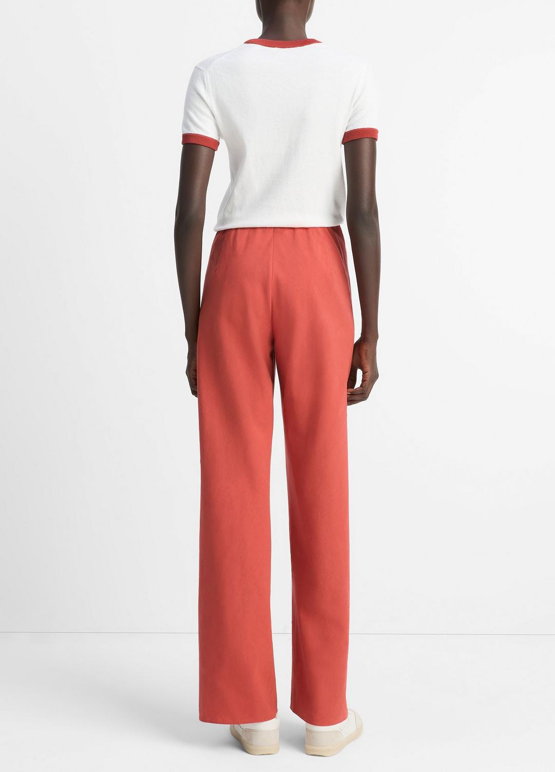 VINCE Sale Cotton-Blend High-Waist Bias Pant in Pants & Shorts
