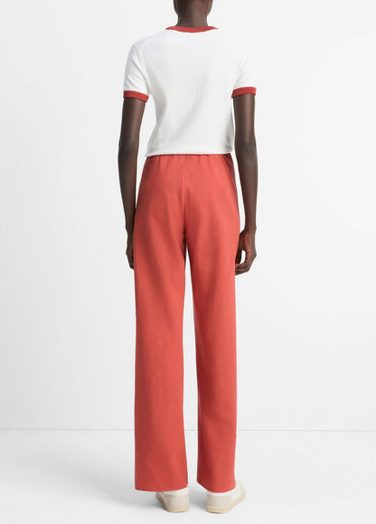 VINCE Sale Cotton-Blend High-Waist Bias Pant in Pants & Shorts