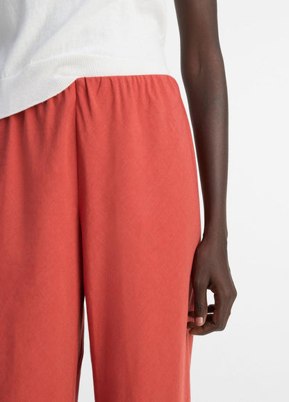 VINCE Sale Cotton-Blend High-Waist Bias Pant in Pants & Shorts